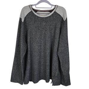 Tommy Bahama Space Dye Gray Super Soft Winter Men's Pullover Sweatshirt XL